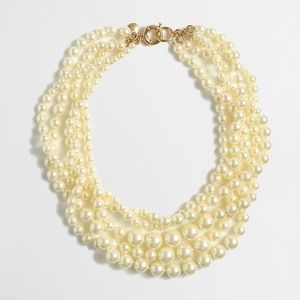 J. Crew Women's White Multi-strand Pearl Necklace